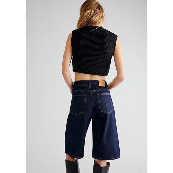 🎉LAST CHANCE🎉 FREE PEOPLE Naiome Micro Vest / Black - Picture 7 of 8